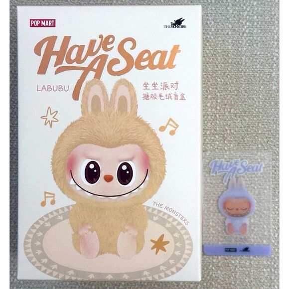 POP MART THE MONSTERS LABUBU “ZIZI” Have a Seat Vinyl Plush Single Blind Box - Picture 2 of 11